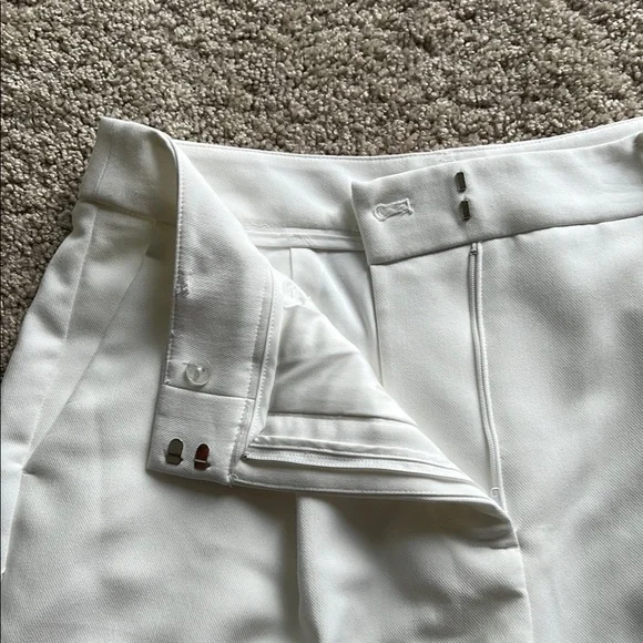 Nine West White High Waist Dress Shorts - Picture 3 of 7